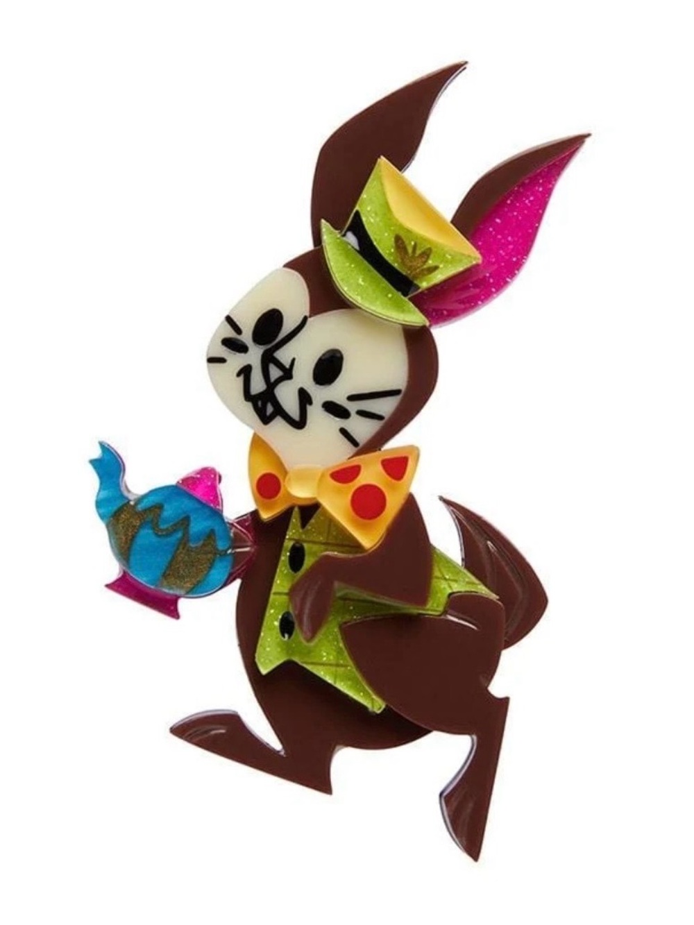 Erstwilder x Kitschy Witch - Alice in Wonderland The March Hare Brooch